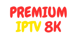 Premium IPTV 8K logo – high quality streaming service